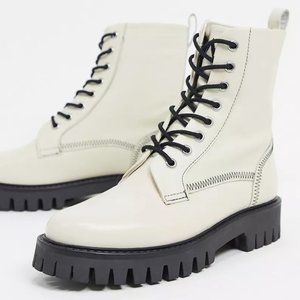 ASRA Exclusive Billie lace-up flat boots